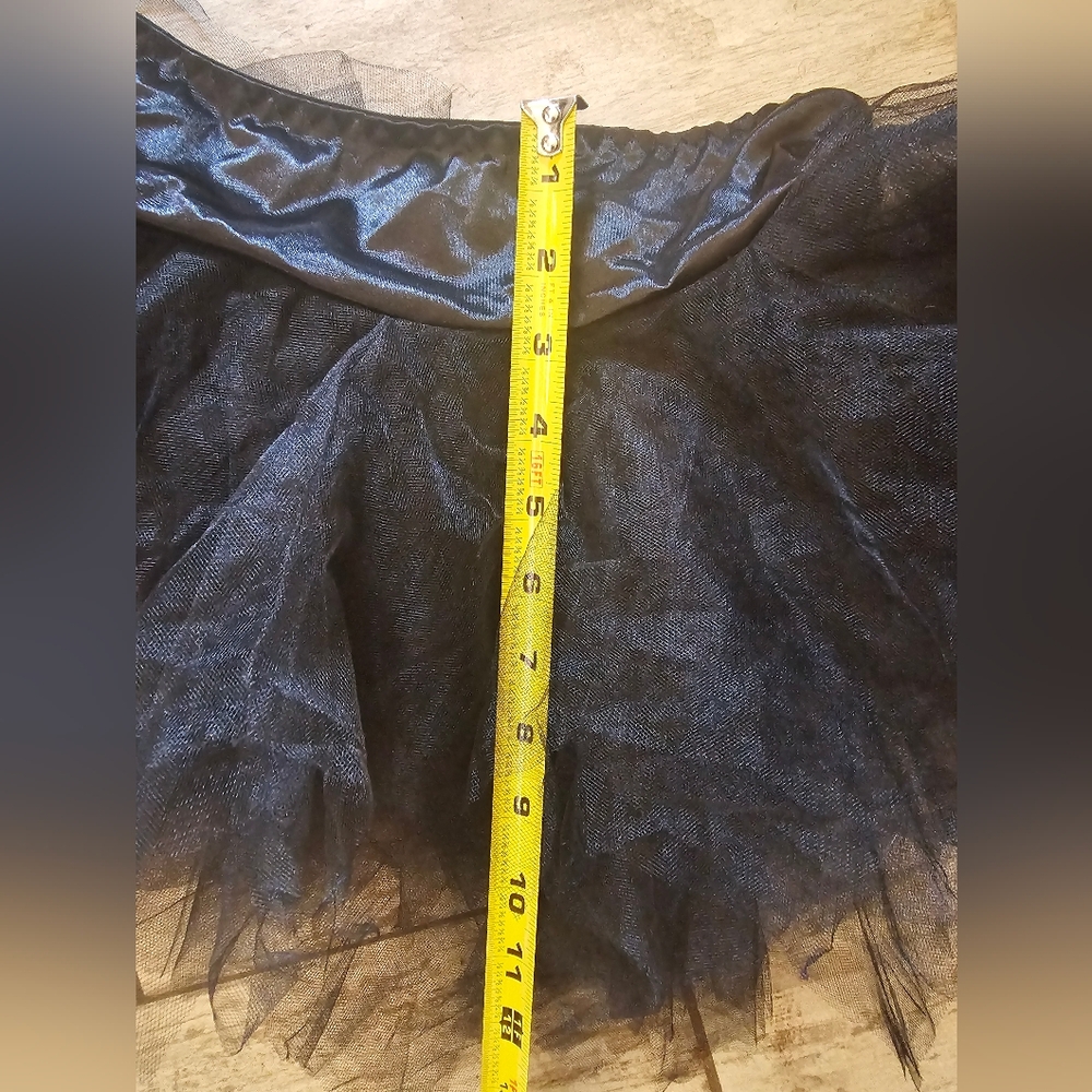 Corset & Tutu Set Satin Chic Black Lace Bandeau Costume Renn Fest - Picture 11 of 16